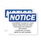 Signmission Customers Please Fill Your Water Tank After, 10 in W x Rectangle, Plastic OS-2PACK-NS-P-710-L-10885 - alternate 1